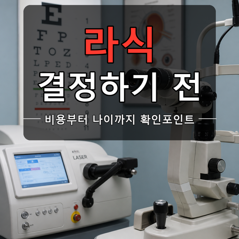 라식 비용 얼마나 들까, 나이도 함께 확인하세요