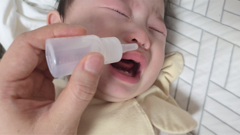 아기코막힘, 밤에 심할 때 순서만 알면 됩니다 (식염수 20초 규칙)