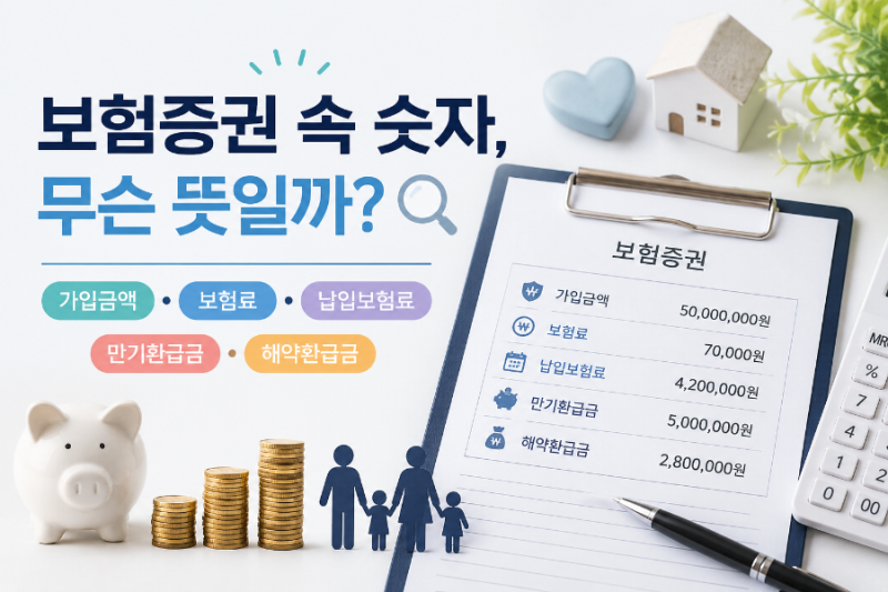 보험증권 속 숫자, 무슨 뜻일까?