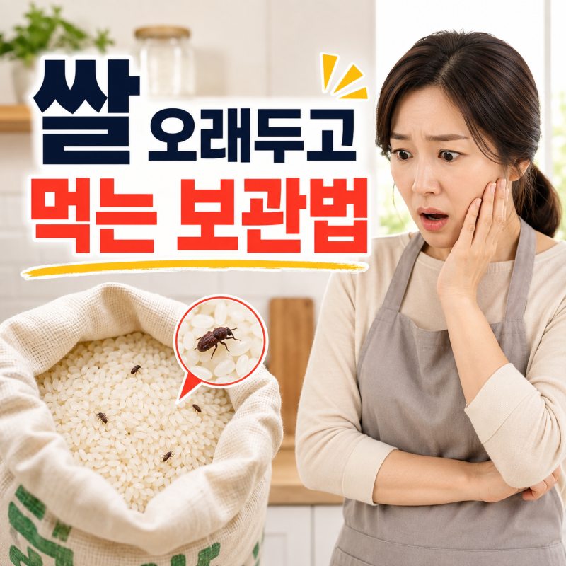 쌀 산패와 쌀벌레 생기는 이유, 오래 두고 먹는 쌀 보관법