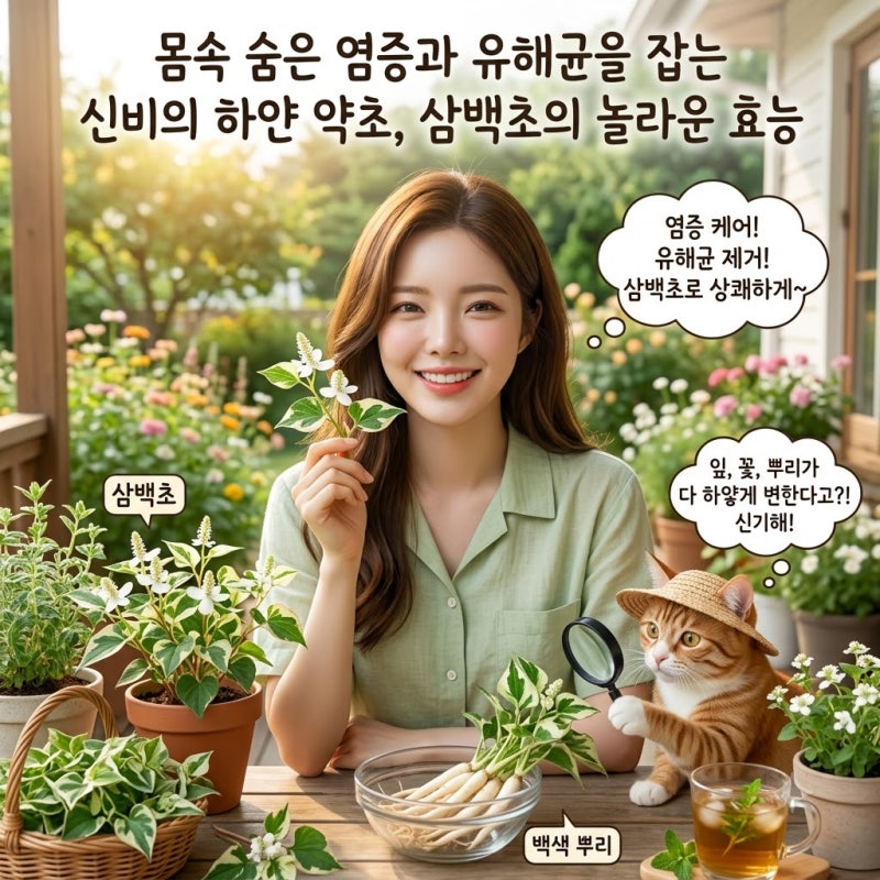 몸속 염증과 유해균을 가라앉히는 하얀 약초, 삼백초 효능의 놀라운 진실