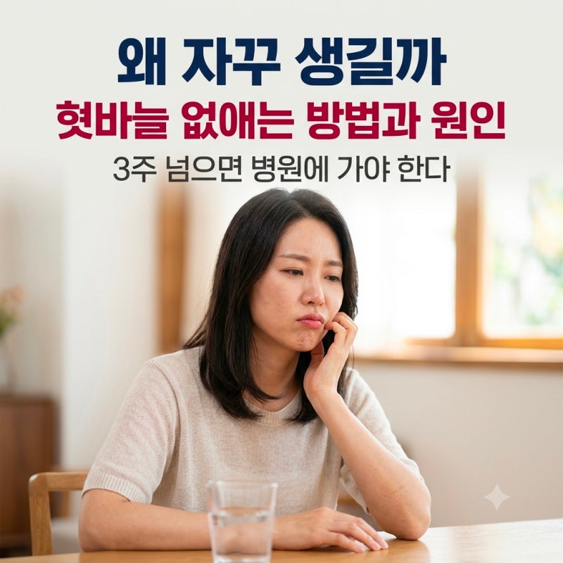 "왜 자꾸 생길까" 혓바늘 없애는 방법과 생기는 원인, 3주 넘으면 병원 가야