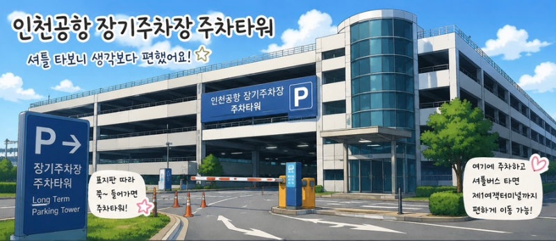 인천공항 제2여객터미널 장기주차장 이용 후기 셔틀 타보니 갈만함