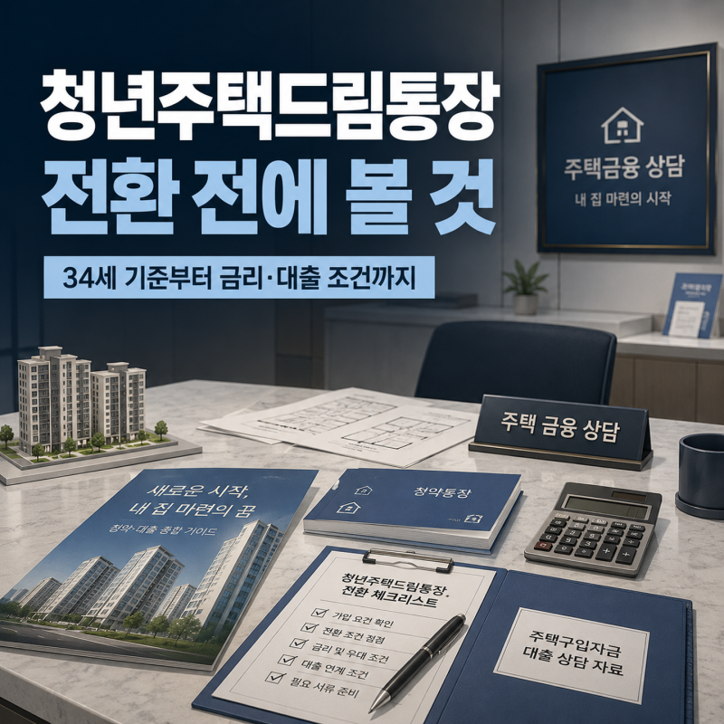 군 복무했다면 “34세”만 보고 청년주택드림청약통장 포기하면 아쉽다