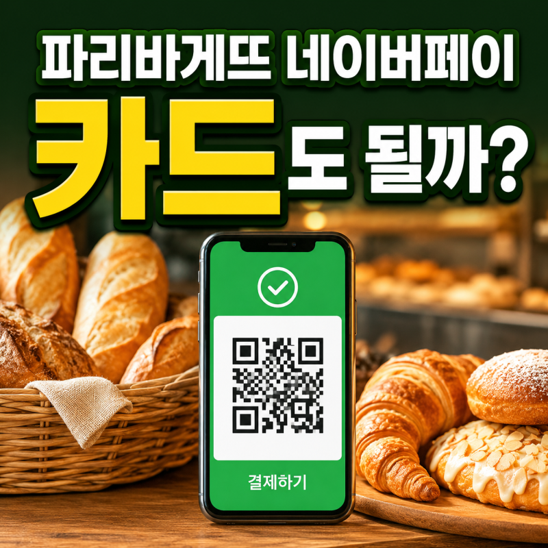 파리바게뜨 네이버페이 QR결제 방법, 카드·머니·포인트 어디까지 되나