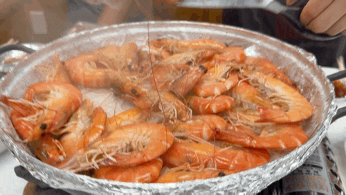 안산 새우구이 맛집 초장집 ｜야장에서 즐기는 왕새우구이부터 새우머리 버터구이, 칼국수....