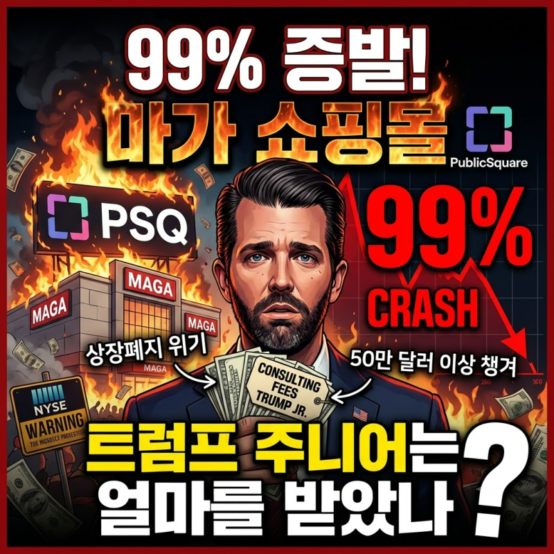 99% 증발한 ‘마가 쇼핑몰’, 트럼프 주니어는 얼마를 받았나