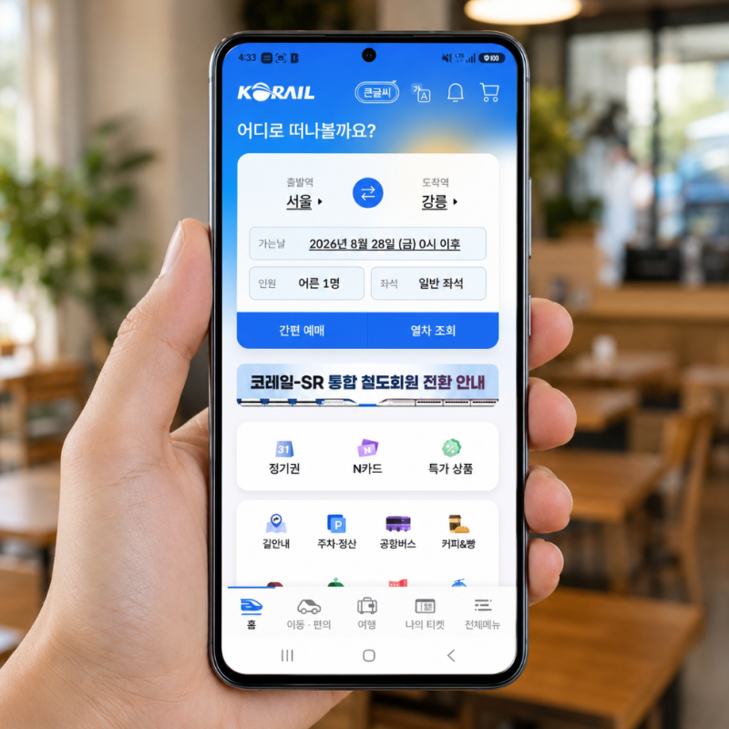 강릉 기차여행 서울 KTX 강릉 정차역 노선 조회 예매 예약 방법