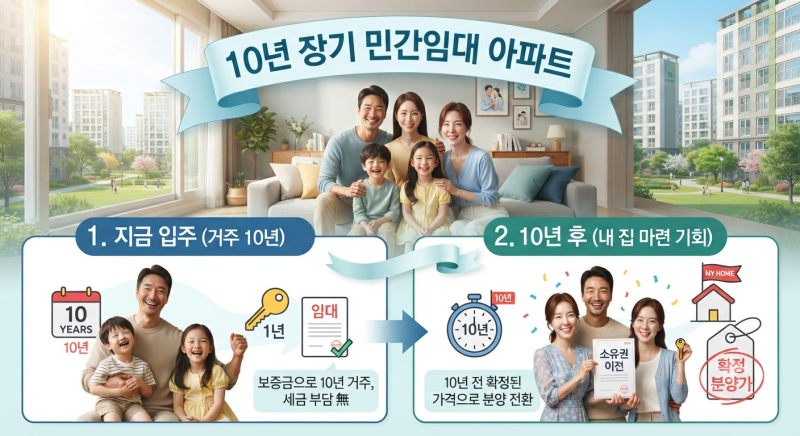 10년 장기 민간임대 아파트란? 10년 후 확정 분양가까지 쉽게 알아보기