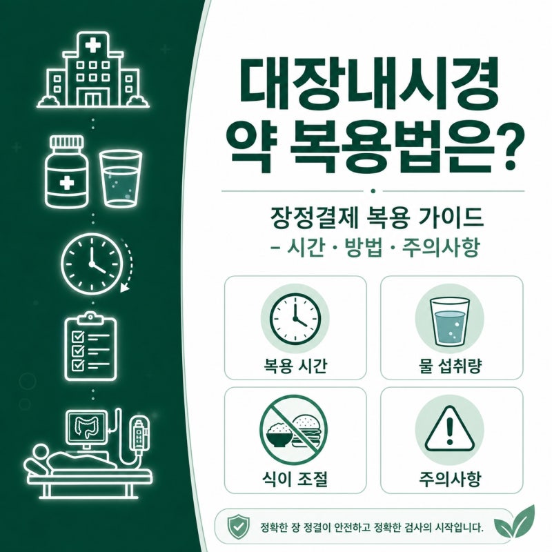 대장내시경약복용법, 약 먹고 신호 언제 올까요? 검사 전 준비부터 주의사항까지