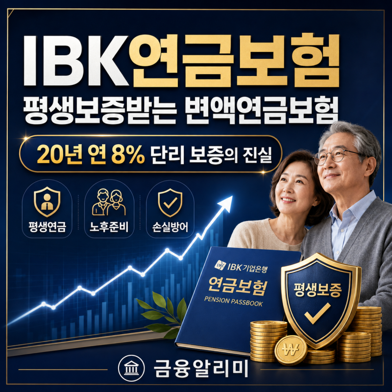 IBK연금보험 평생보증받는 변액연금보험 완벽 정리 (20년 연 8% 단리 보증의 진실)