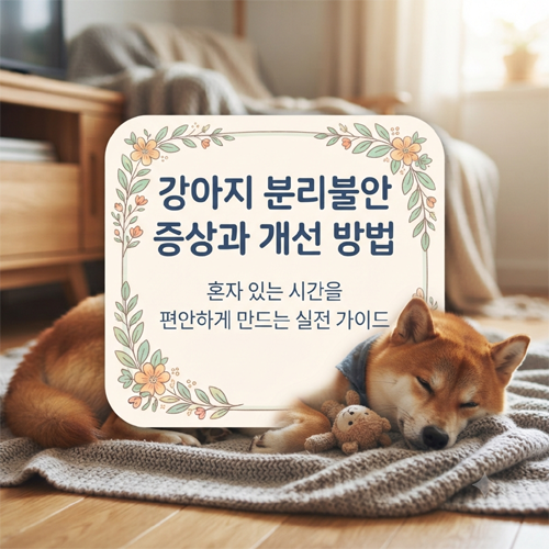 강아지 분리불안 증상과 개선 방법 총정리 혼자 있을 때 짖는 이유와 해결법