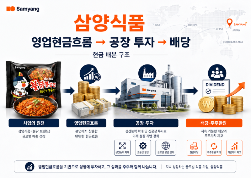삼양식품 배당금·주주환원과 현금흐름 분석