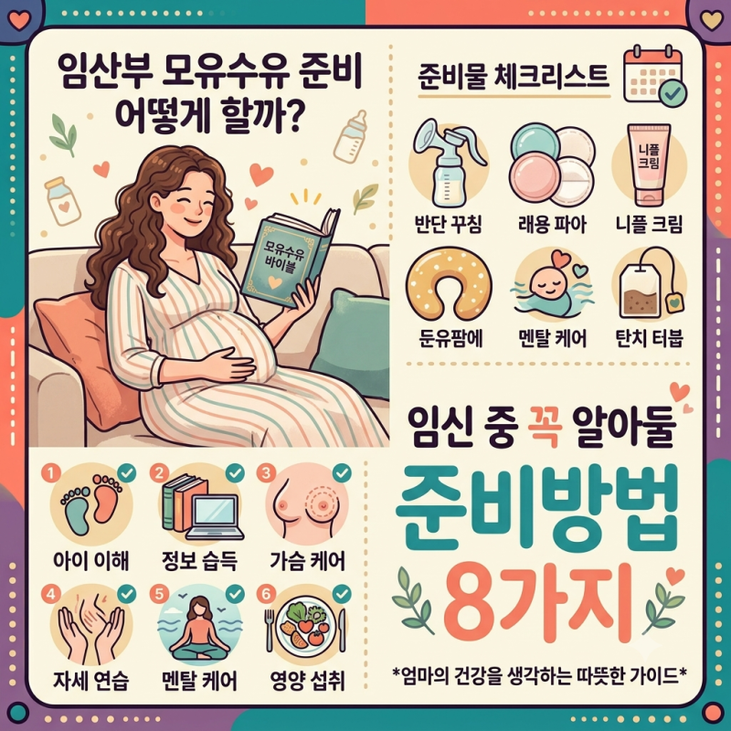 임산부 모유수유 준비 어떻게 할까? 임신 중 꼭 알아둘 준비방법 8가지