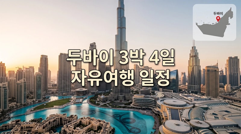 두바이 3박 4일 자유여행 일정, 커플을 위한 지역별 코스와 경비