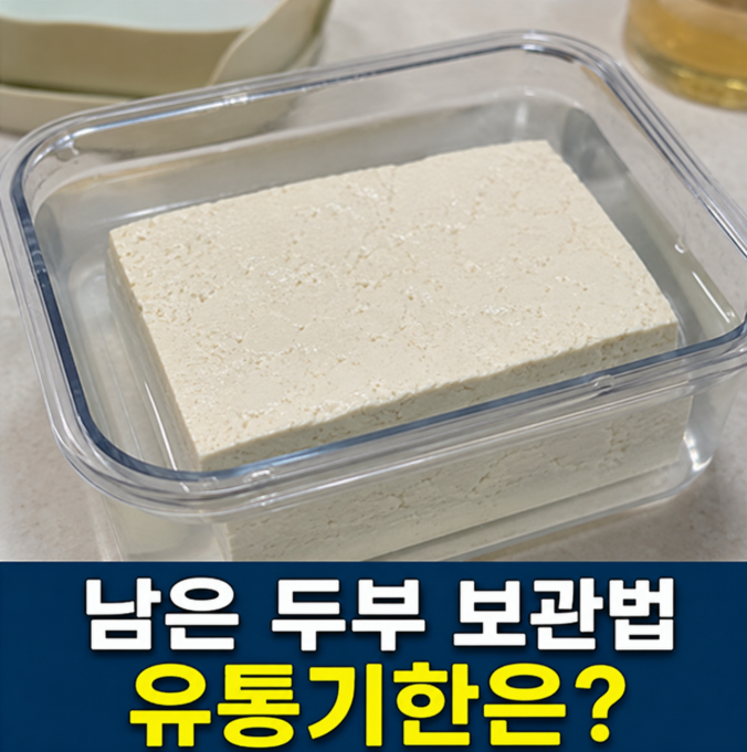 남은 두부 보관법, 개봉 후 유통기한·소비기한과 냉장 보관 방법 총정리