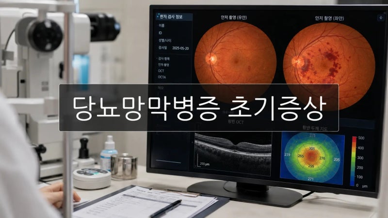 눈앞 검은 점 그냥 넘기지 마세요｜당뇨망막병증 초기증상·비문증·시야가림