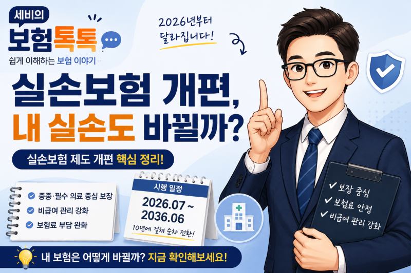 실손보험 개편, 몇 년도 가입자부터 바뀔까?