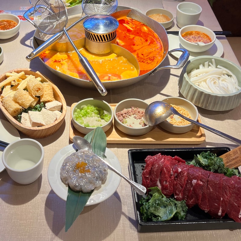 상하이 훠궈 맛집 좌정우원左庭右院 | n 번째 솔직 후기 | 추천 메뉴 | 주문방법 | 조리방법 | ....