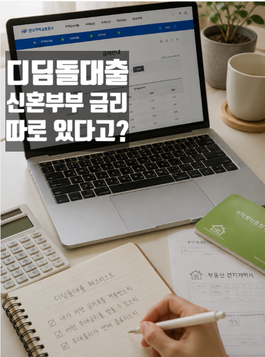 생애최초 신혼부부 내집마련 디딤돌대출 금리 및 우대금리 총정리 - 디딤돌대출 금리 계산 ....