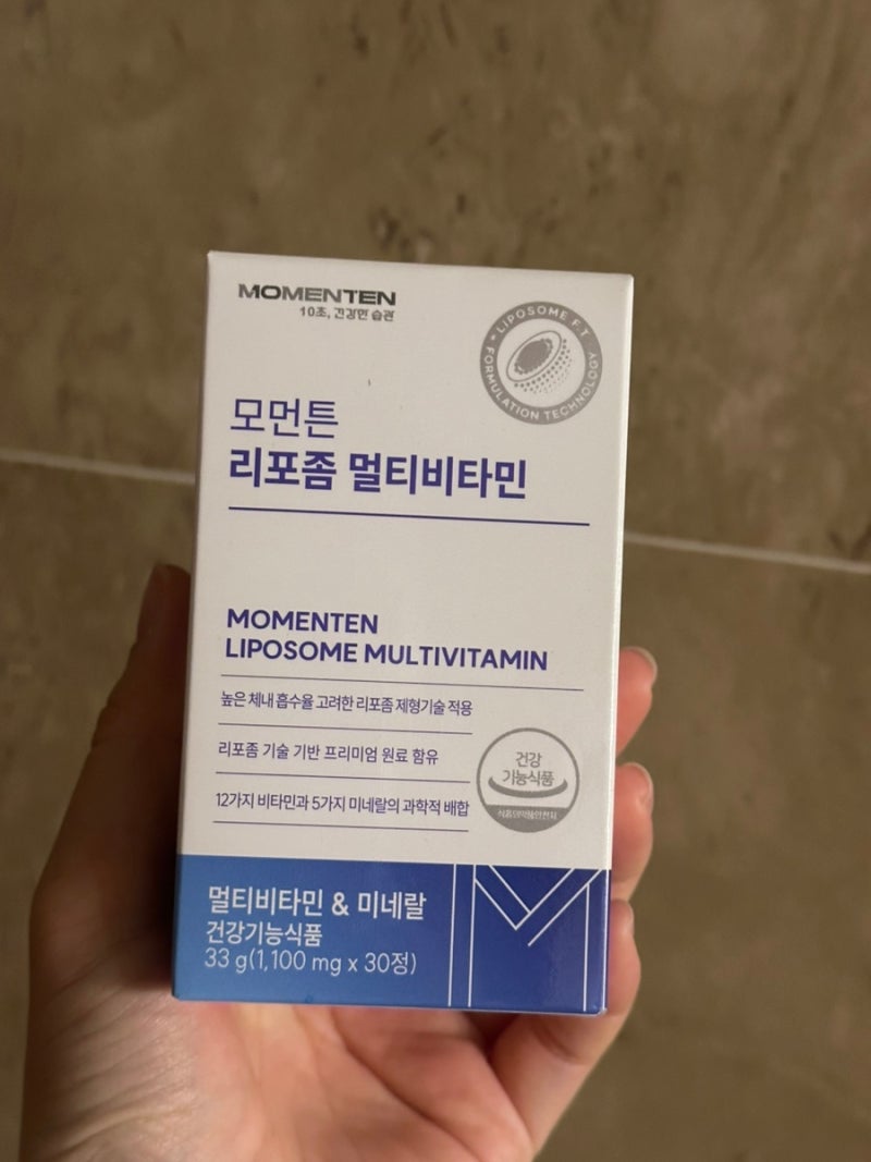 모먼튼 리포좀멀티비타민, 흡수율까지 생각한 간편한 종합비타민