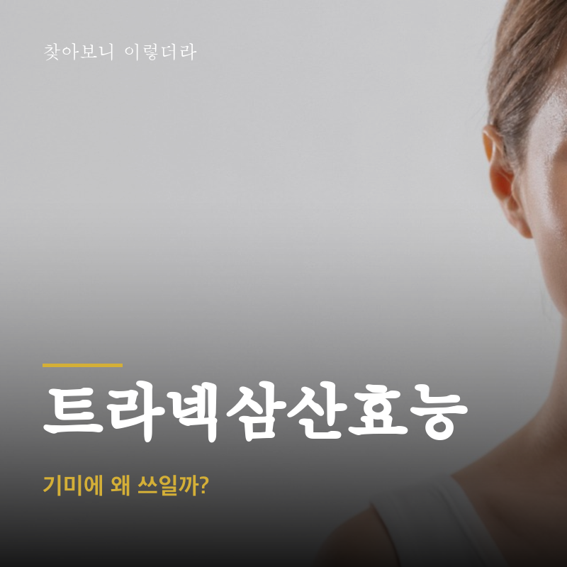 트라넥삼산효능, 기미에 왜 쓰일까?