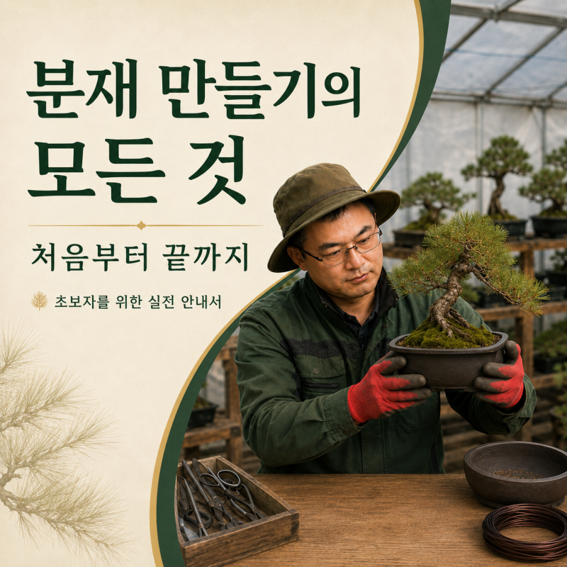 분재 만들기 초보자 가이드 | 수종 선택부터 분갈이·철사걸이·관리까지