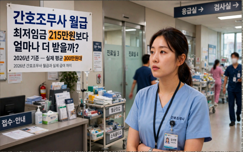 간호조무사 월급, 최저임금인 215만원? 의원, 병원, 종합병원, 요양병원 비교 총정리