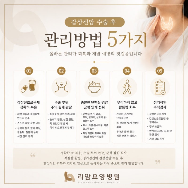 [대구 경북 경산 갑상선암] 갑상선암 환자 갑상선암 수술 후 증상과 갑상선암 종류 (유두암ㆍ....