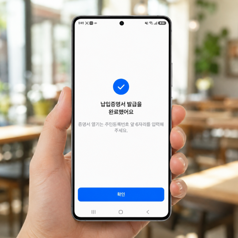 삼성화재 납입증명서 발급 신청 방법