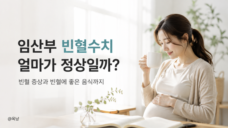임산부 빈혈수치 얼마가 정상일까? 빈혈 증상과 빈혈에 좋은 음식