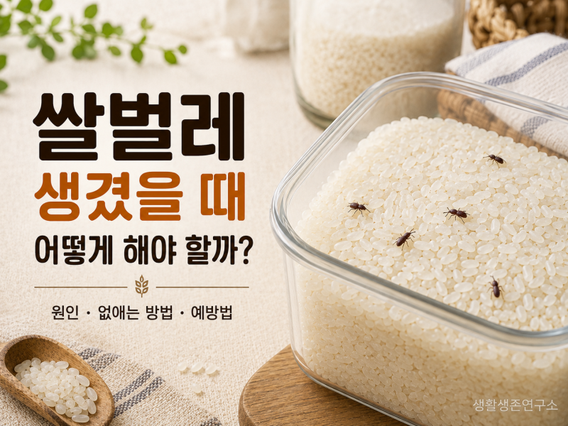 쌀벌레 생긴 쌀 먹어도 될까? 쌀벌레 없애는 방법부터 예방법까지 총정리