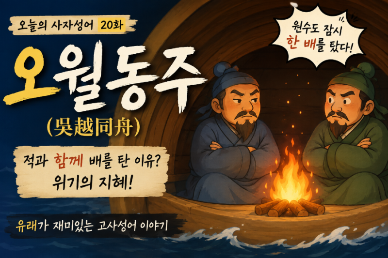 오늘의 고사성어 ㉔ 오월동주(吳越同舟) “저 사람하고는 절대 한배를 못 타!”