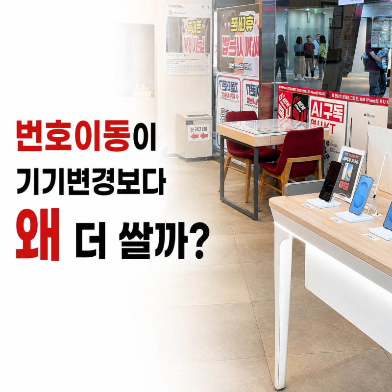 창원 휴대폰성지 번호이동이 기기변경보다 싼 이유는?