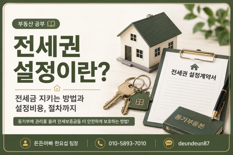 전세권 설정이란? 전세금 지키는 방법과 설정비용, 절차까지