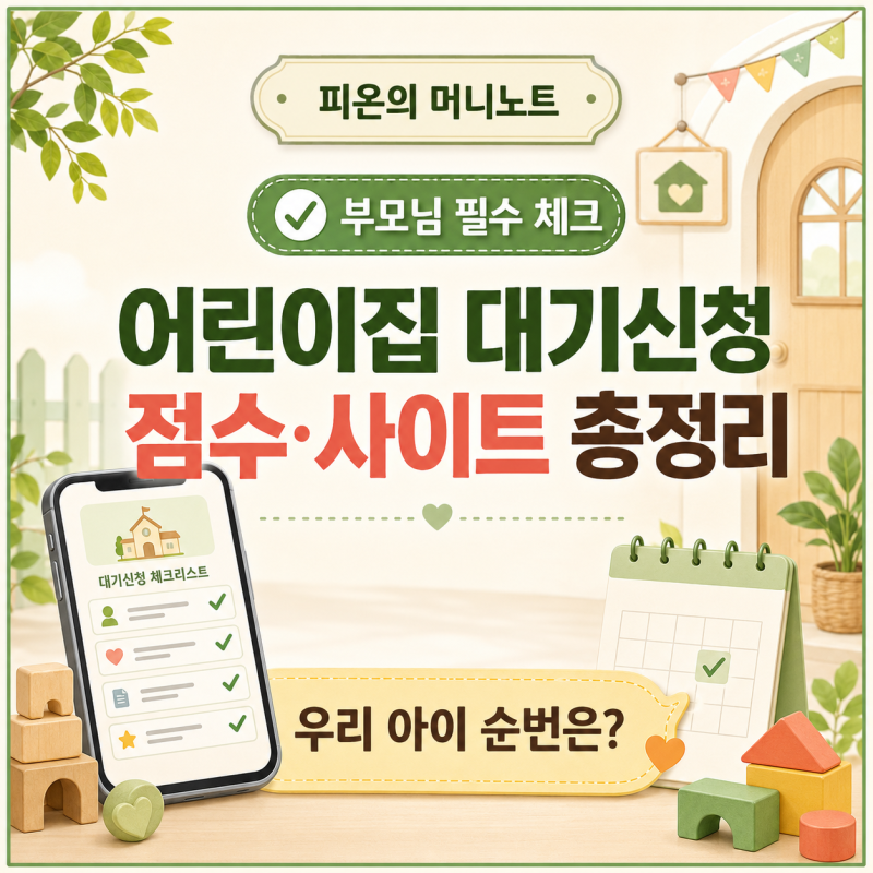 어린이집 대기신청, 빨리 했는데 왜 밀릴까? 점수·순번·신청 사이트 총정리