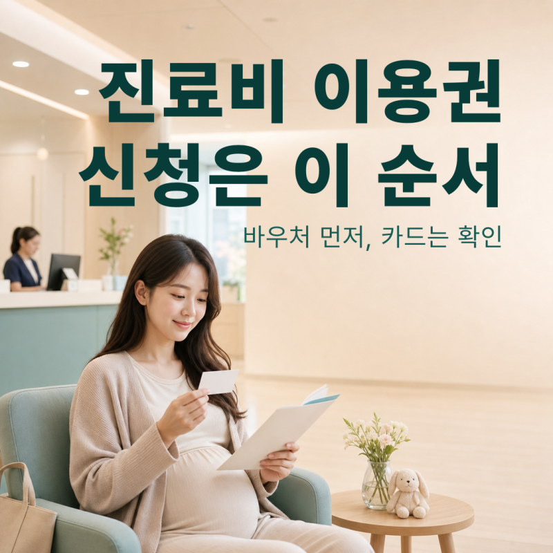 임신·출산 진료비 이용권, 국민행복카드 신청 순서