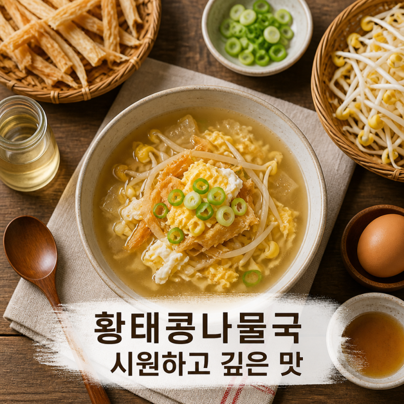황태콩나물국 시원하고 깊은 맛을 내는 정석 레시피와 계란 넣는 타이밍