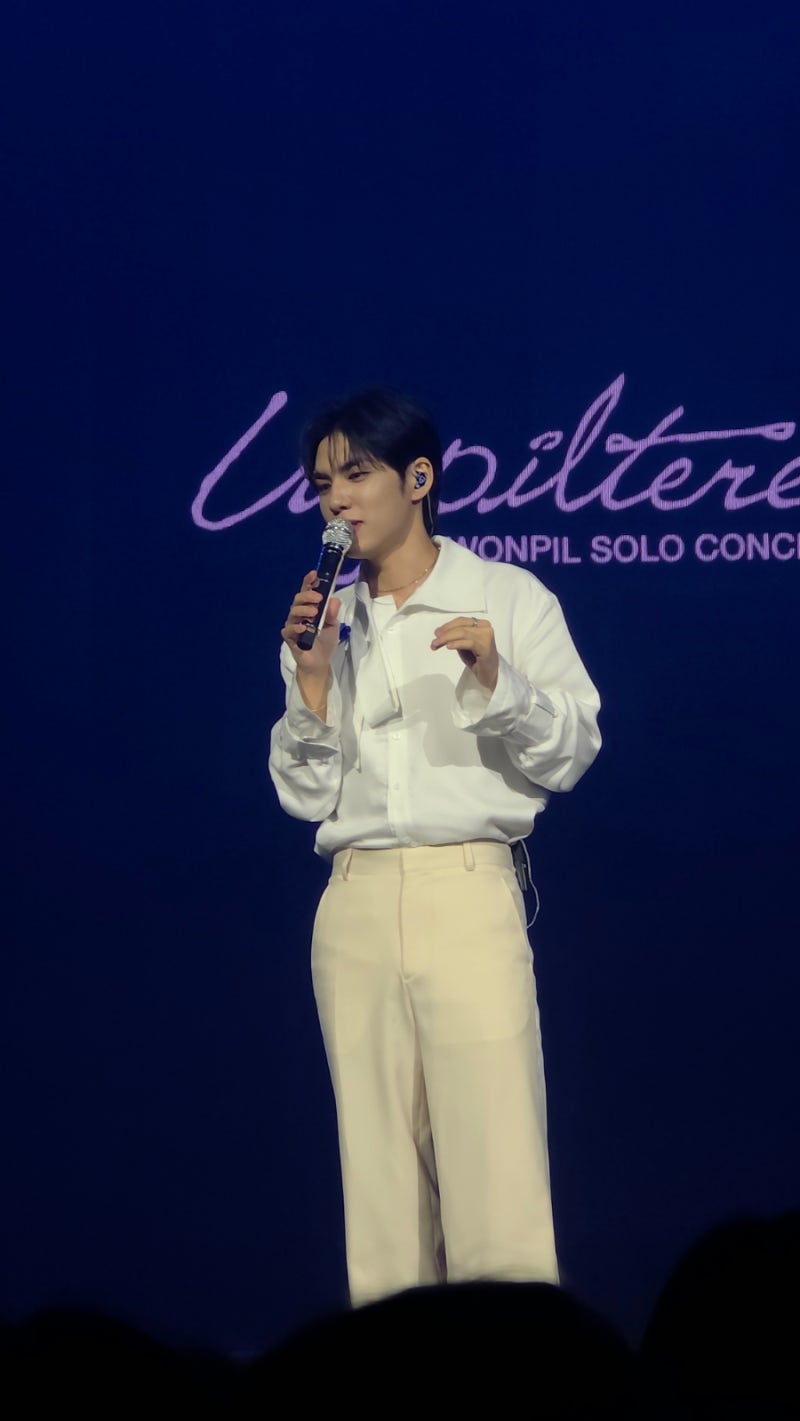 다시 돌아가고 싶은 원필 솔로 콘서트 언필터드 Unpiltered 중콘 스탠딩 후기 (+언필터드 셋리)