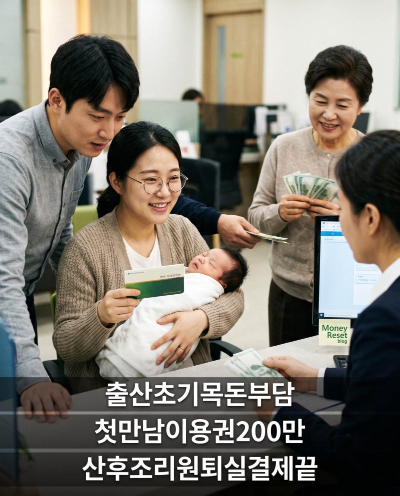 첫만남이용권 사용처 및 신청 방법 총정리(국민행복카드 바우처로 산후조리원 결재후기)