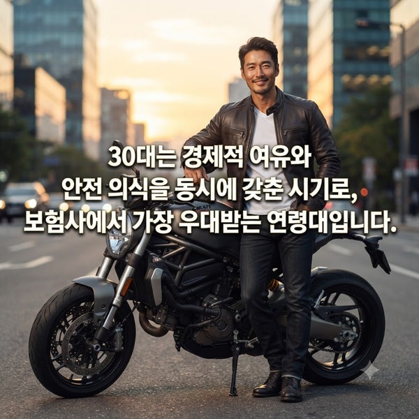 30대 오토바이 보험료, 서른 살 넘으면 '반값'이 되는 놀라운 이유!