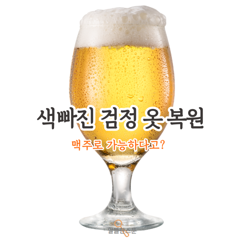 검정 옷 물 빠졌을 때 복원하는 방법! 맥주 활용법 총정리