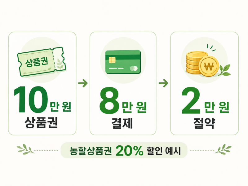 2026 농할상품권 8월 20% 할인｜10만원이 8만원, 구매시간·사용처 총정리