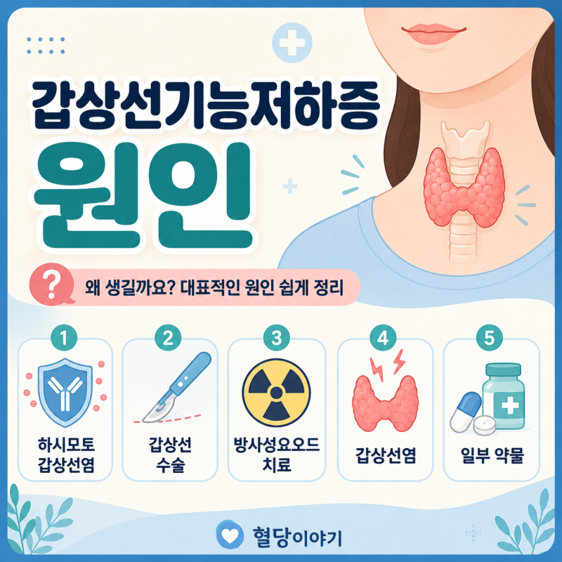 갑상선기능저하증 원인은 무엇일까? 하시모토 갑상선염부터 알아보기