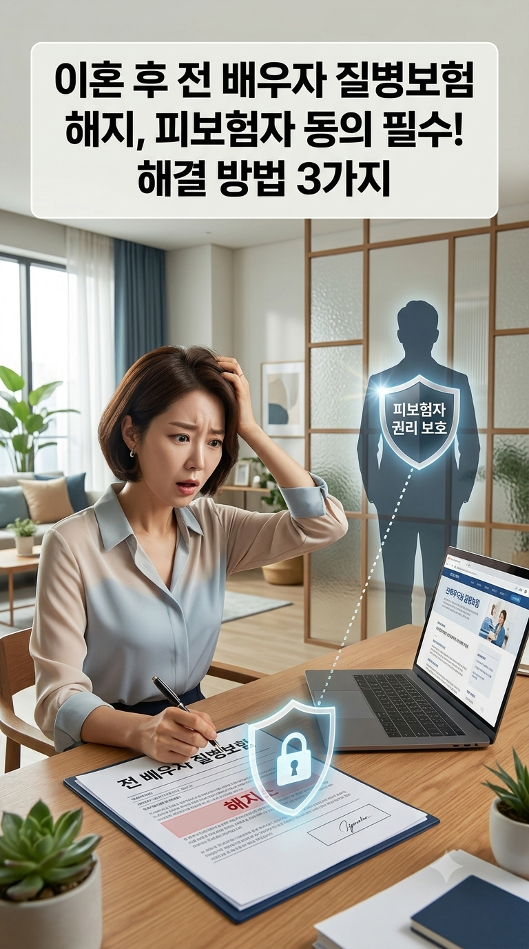 이혼 후 전 배우자 질병보험 해지 방법! 피보험자 동의 필요 여부와 현실적 해결책