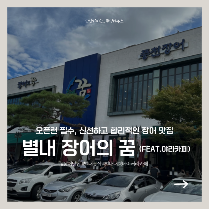 [경기/남양주]장어의 꿈—별내 장어 맛집 / 야라베이커리카페