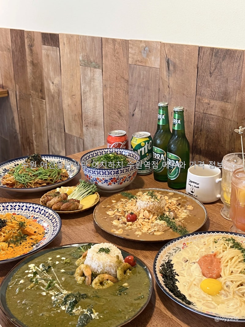 수원 애견동반식당 이치하치 수원역점 메뉴와 가격 정보
