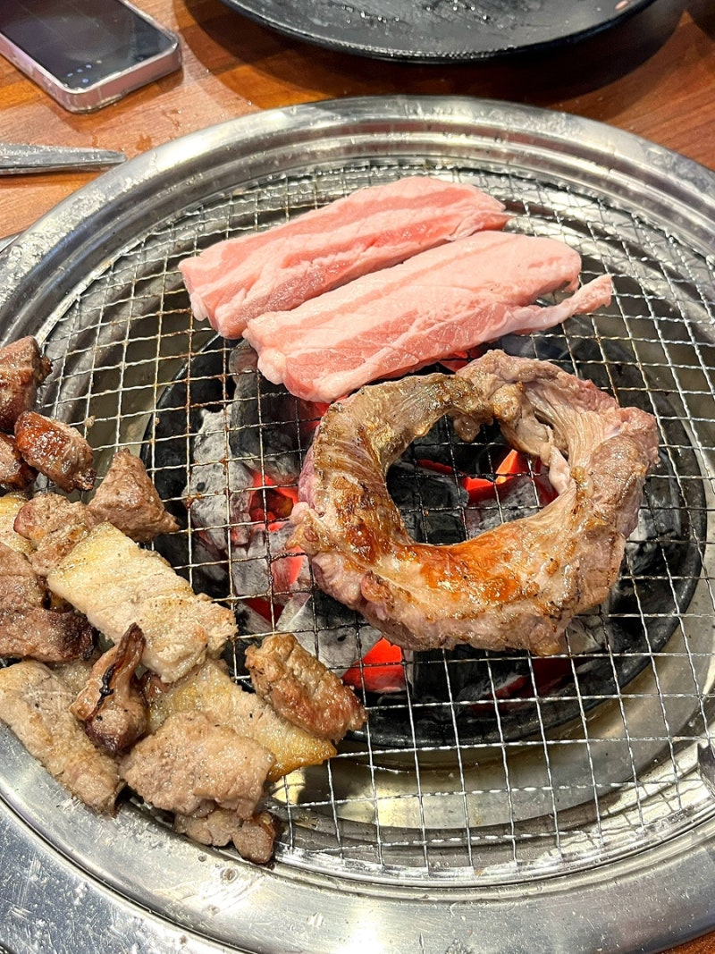 천호동 고기집 태능참숯불화로구이 무한리필