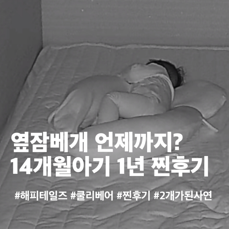 옆잠베개 언제까지 쓸까? 14개월 아기 해피테일즈 쿨리베어 1년 찐 사용 후기
