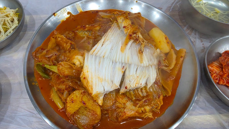 강릉 가오리찜 맛집 추천 원인숙 고성생선찜 주차 웨이팅 후기